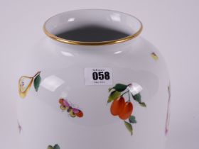 A HEREND `MARKET GARDEN' PATTERN OVIFORM VASE