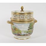 AN ENGLISH PORCELAIN ICE PAIL AND COVER (2)