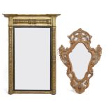 A WILLIAM IV GILTWOOD PIER MIRROR (2)