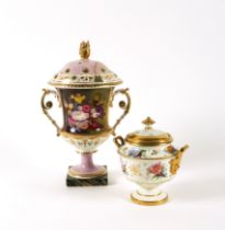 A GRAINGER'S WORCESTER TWO-HANDLED POT POURRI VASE AND COVER (4)