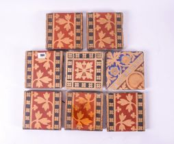 A SET OF THIRTY FIVE MINTON ENCAUSTIC TILES DESIGNED BY A.W.N. PUGIN (1812-52) (39)