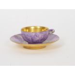 A CONTINENTAL PORCELAIN CUP AND SAUCER (2)