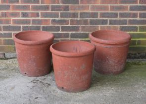 A GROUP OF THREE TERRACOTTA POTS (3)