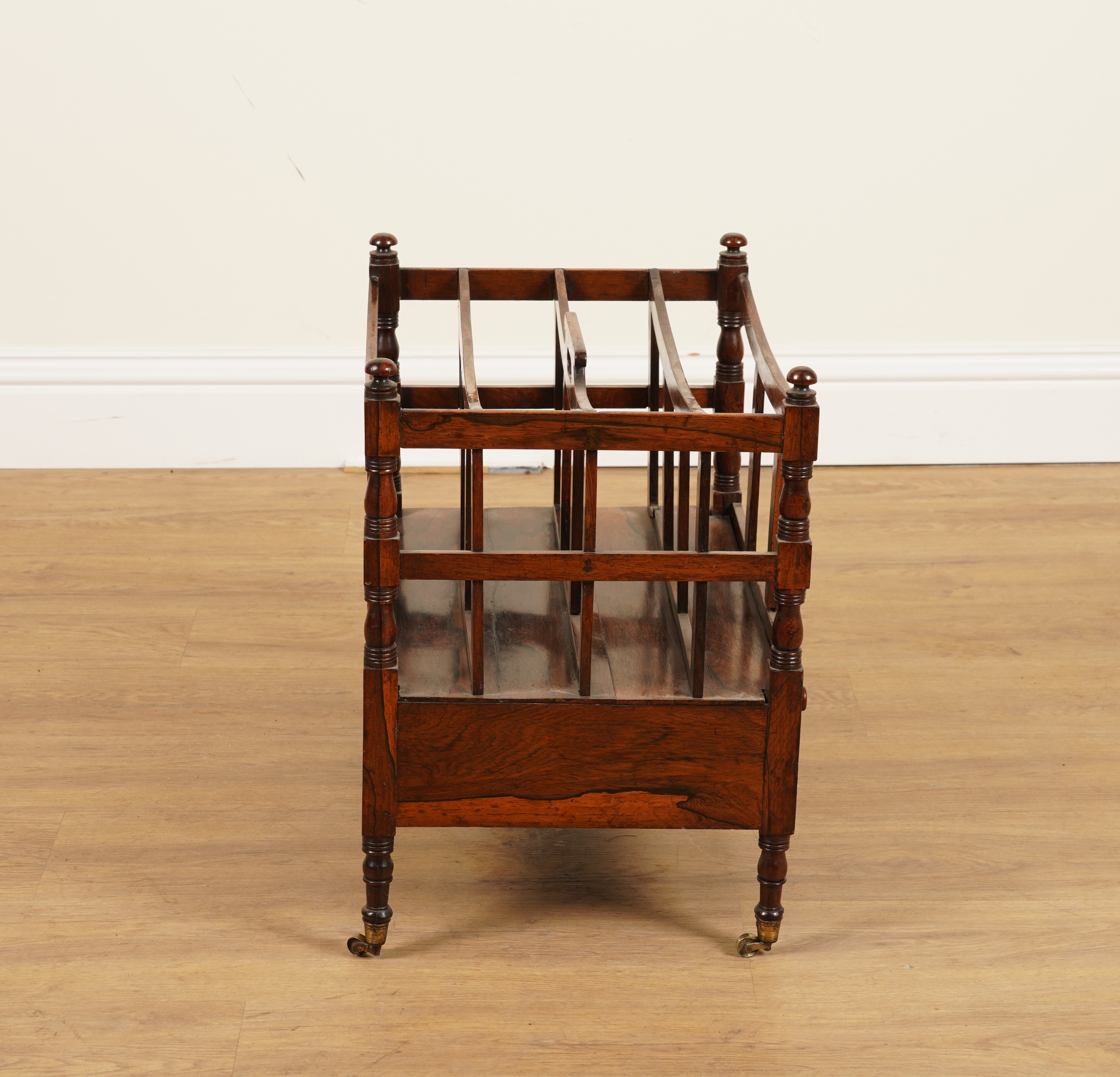 A REGENCY ROSEWOOD FOUR DIVISION CANTERBURY - Image 3 of 5