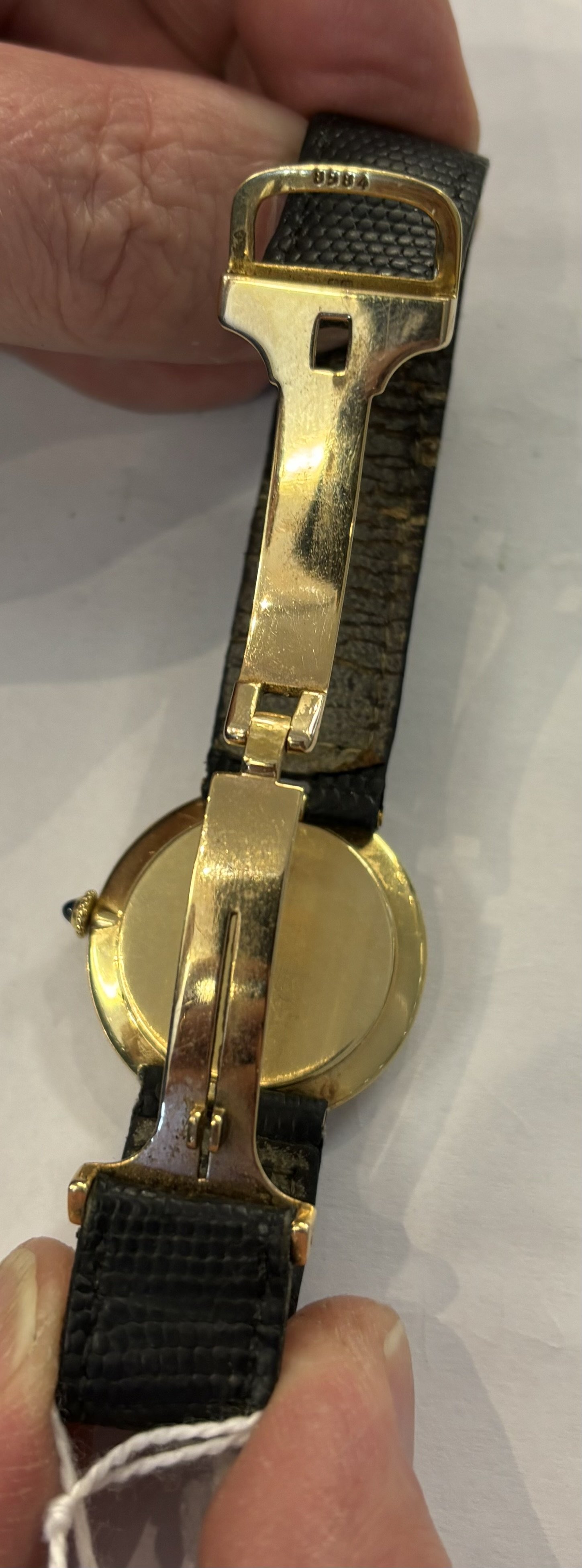 A CARTIER RONDE 18CT GOLD CIRCULAR GENTLEMAN'S WRISTWATCH - Image 4 of 14