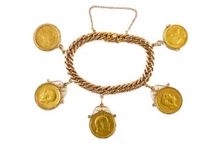 A COIN CHARM BRACELET