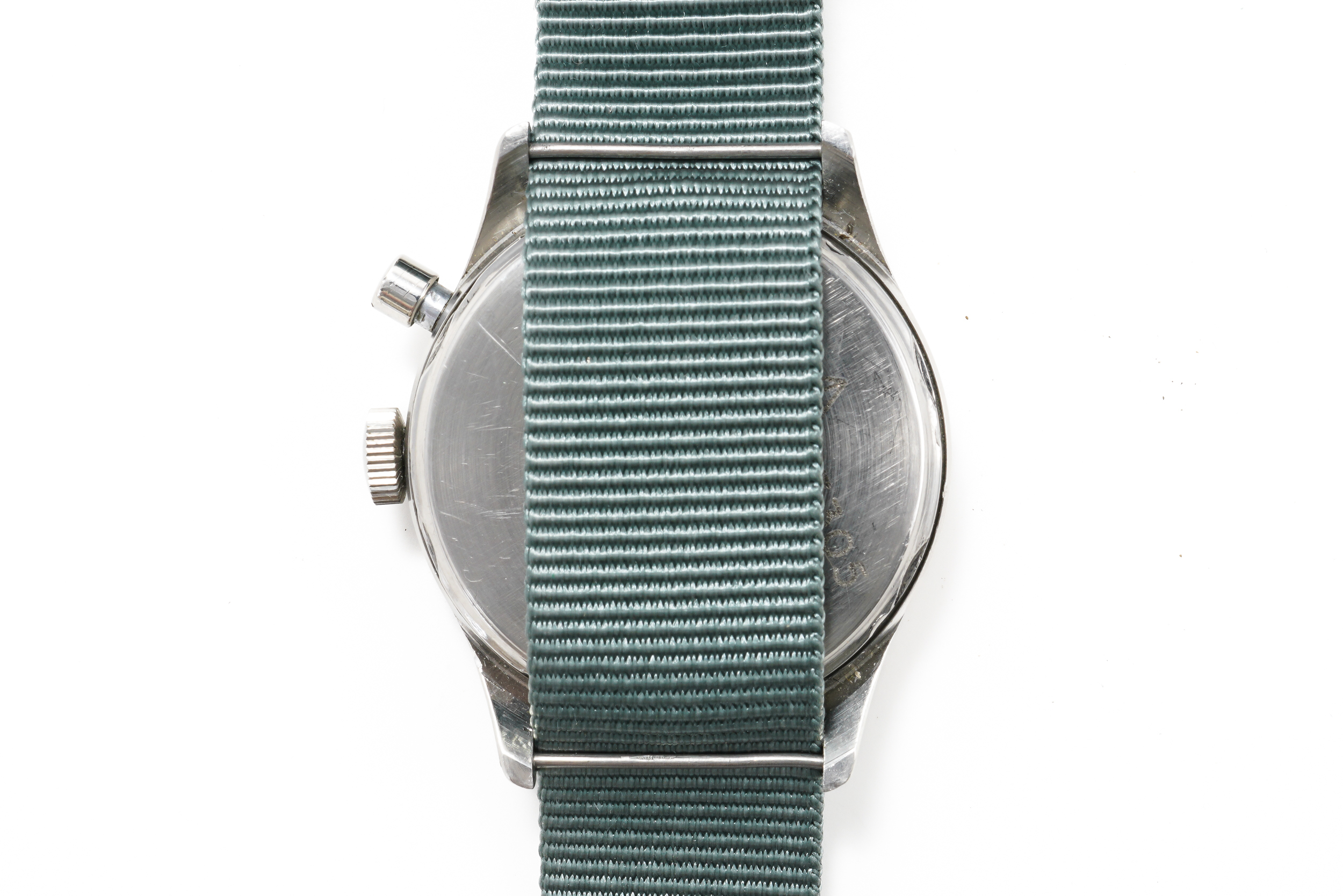 A STEEL CASED LEMANIA MILITARY CHRONOGRAPH WRISTWATCH - Image 5 of 6