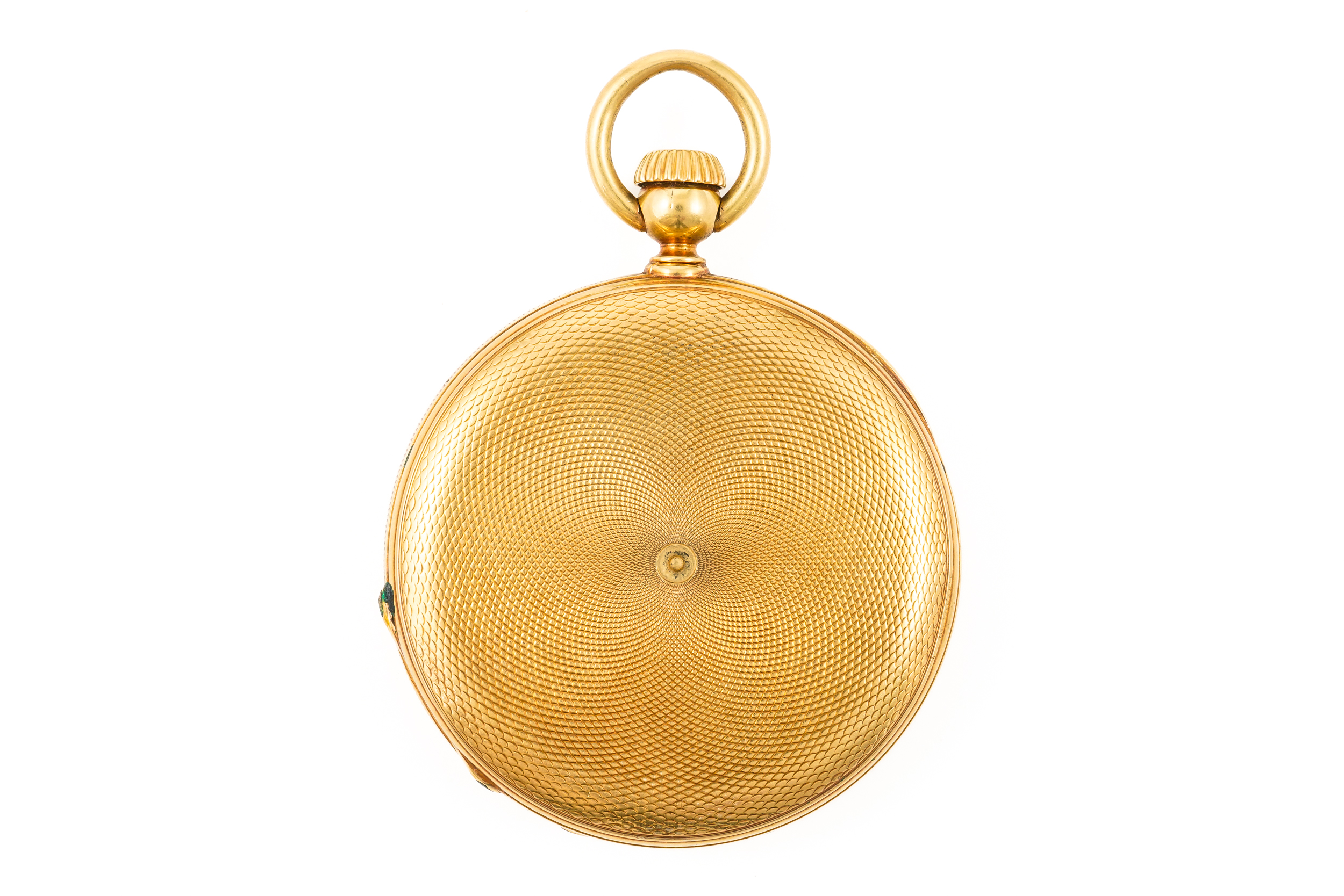 A GOLD CASED, KEYLESS WIND HUNTING CASED POCKET WATCH - Image 3 of 5