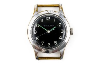 A JAEGER LE COULTRE GENTLEMAN'S MILITARY WRISTWATCH