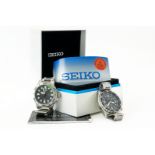 TWO GENTLEMEN'S BRACELET WRISTWATCHES COMPRISING A SEIKO AND A CITIZEN (2)