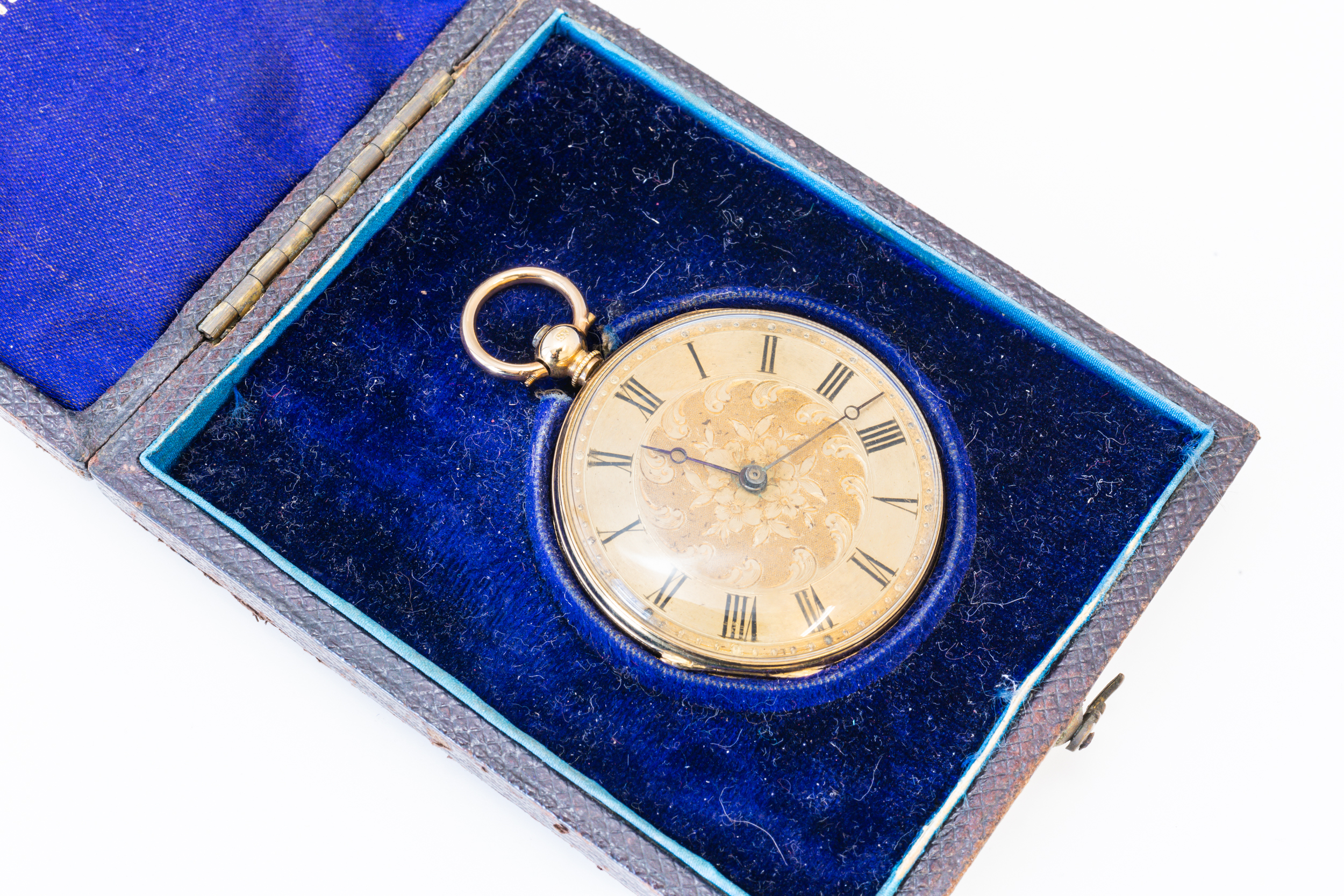 A GOLD CASED, KEY WIND OPENFACED LADY'S FOB WATCH - Image 2 of 7