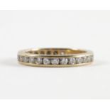 A TIFFANY AND CO 18CT GOLD AND DIAMOND FULL ETERNITY RING