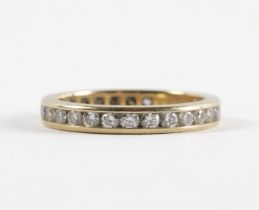 A TIFFANY AND CO 18CT GOLD AND DIAMOND FULL ETERNITY RING