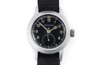 A JAEGER LE COULTRE MILITARY GENTLEMAN'S WRISTWATCH