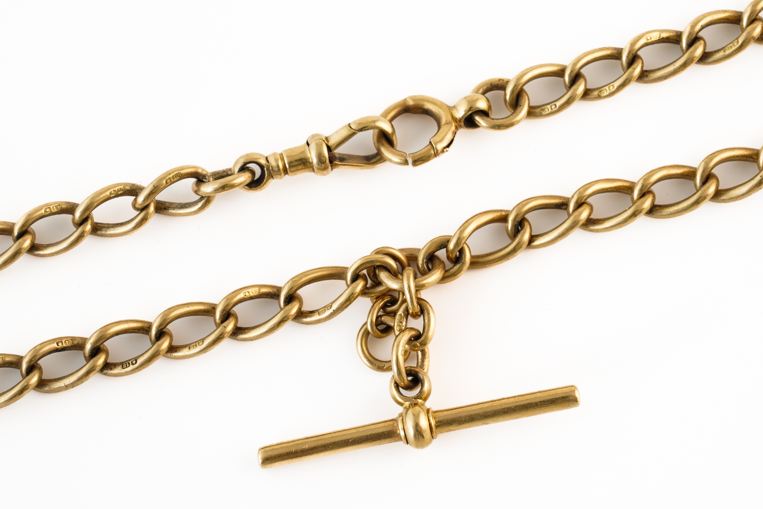 AN 18CT GOLD ALBERT CHAIN - Bild 3 aus 3