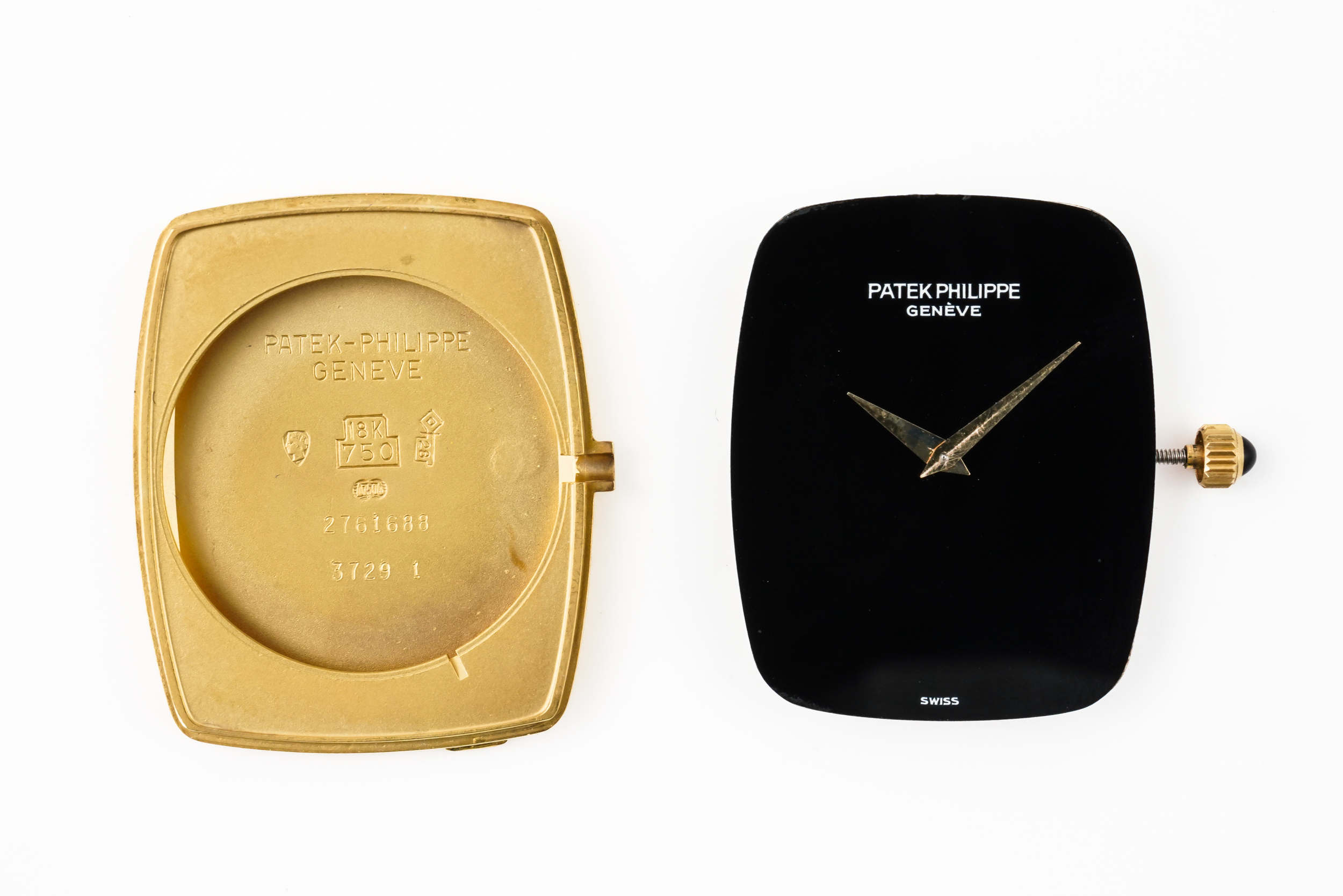 PATEK PHILIPPE 3729 GENTLEMAN'S GOLD WATCH WITH ONYX DIAL - Image 4 of 12