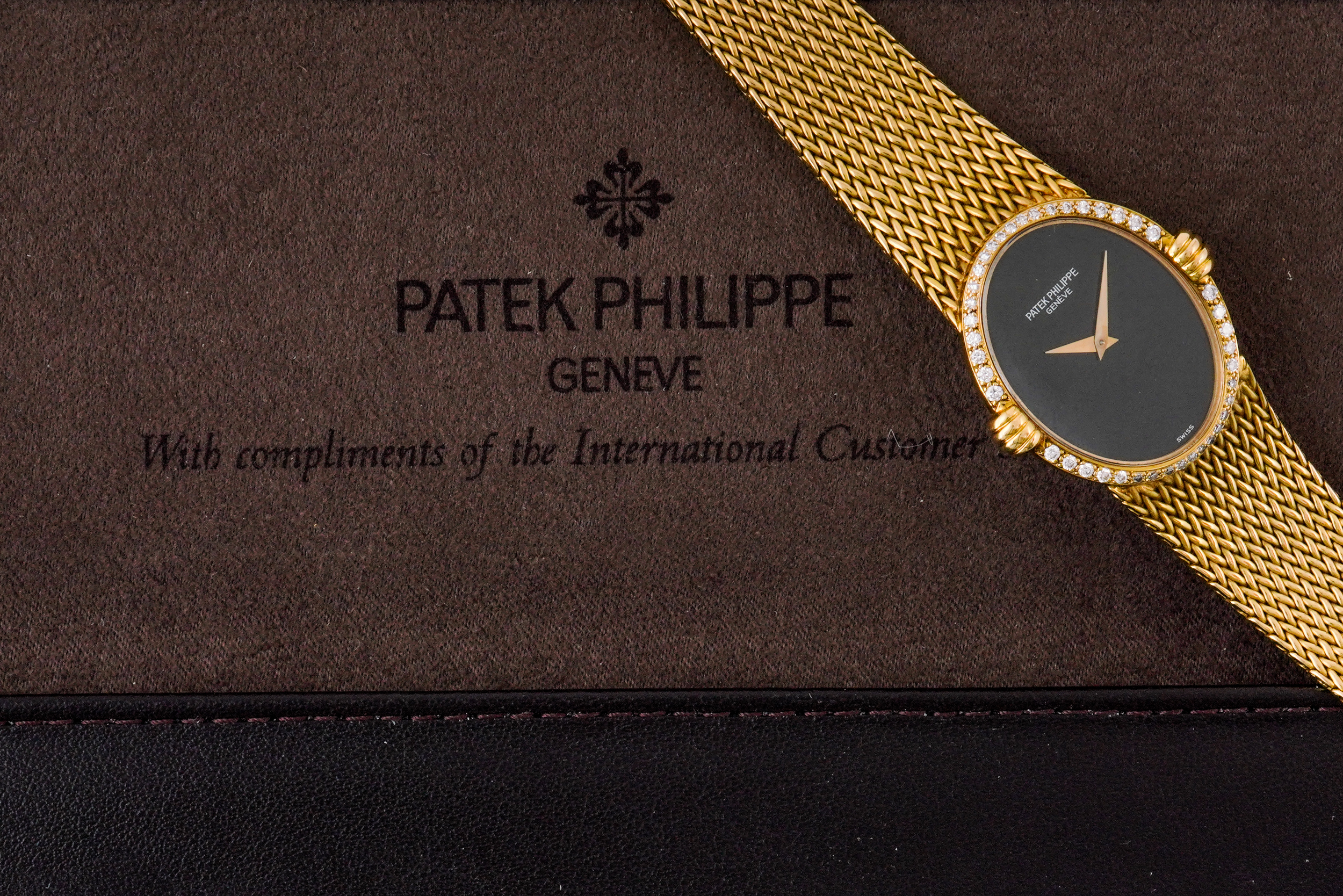 PATEK PHILIPPE 4332 LADIES GOLD WATCH WITH ONYX DIAL - Bild 16 aus 16