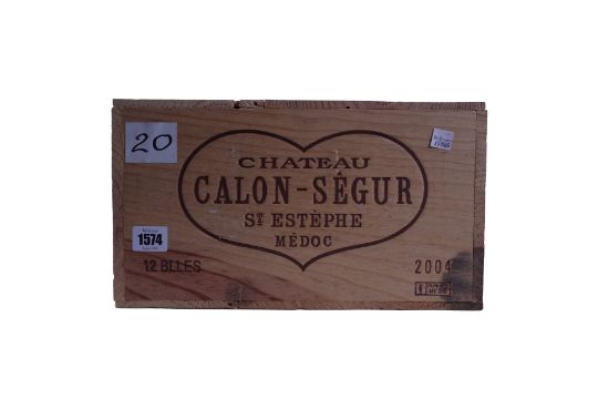 TWELVE BOTTLES CHÂTEAU CALON-SÉGUR, 3ÈME CRU CLASSÉ, ST ESTÈPHE 2004 - Image 1 of 2