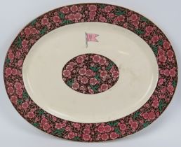 Maritime: A John Dimmock & Co ironstone china Cromwell American Steamship Line serving platter,