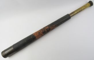 Maritime: A Naval Officer's single drawer telescope by H Hughes & Son Ltd of London. Numbered 13/