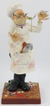 A large Guillermo Forchino of Paris hand painted resin figural ‘Le Cuisinier’ chef caricature,