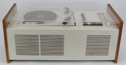 A vintage Braun phonosuper SK 55 ‘Snow White’s coffin’ turntable/radio designed by Hans Gugelot,