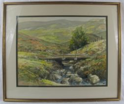 British School (20th Century) - 'Honister Pass, watercolour, indistinctly signed, dated 19th July