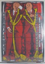 Gilbert & George (b. 1943 & 1942) - 'Corpsing pictures', hand signed poster, 84cm x 60cm,