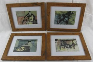 William Scott CBE RA (1913 - 1989) - Four original lithographs, c. 1945, War poem illustrations,