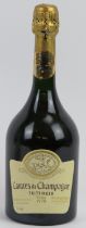 A vintage bottle of Taittinger Comtes de Champagne, dated 1979. 750ml. Condition report: Sealed