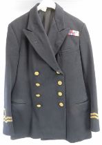 Militaria: A vintage British Royal Navy reserve jacket. Condition report: Some age related wear as