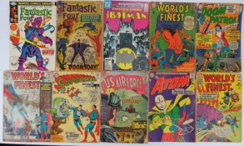 A group of ten vintage Marvel & DC comics. (10 items) Condition report: Varying states of age