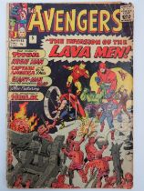Marvel Comics: The Avengers issue number 5. Condition report: Some wear with age.