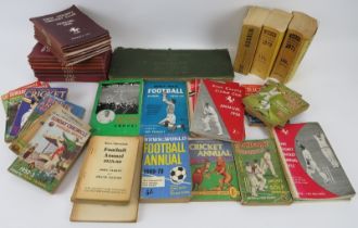 A collection of vintage football and cricket annuals and almanacks, circa 1950s-70s. (Quantity).