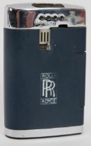 A rare vintage Ronson Varaflame Roll Royce logo branded lighter. 6.1 cm height. Condition report: