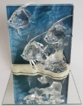 A Swarovski Wonders of the Sea ‘Community’ crystal glass figural group, 2007 SCS edition. Part of
