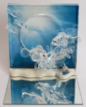 A Swarovski Wonders of the Sea ‘Harmony’ crystal glass figural group, 2007 SCS edition. Part of