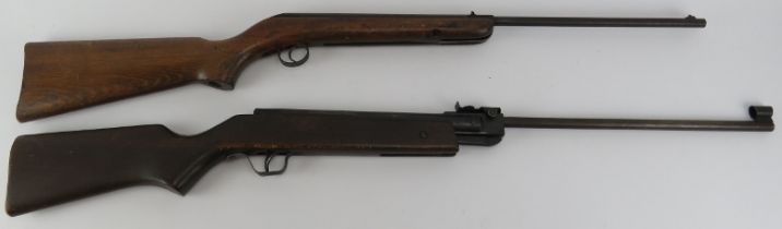 Two vintage air rifles. Comprising a BSA .177 caliber air rifle and a Hungarian (LG527) .22