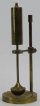 A Danish brass nautical gyro oil lamp, mid 20th century. By Ilse D Ammonsen for Daproma of