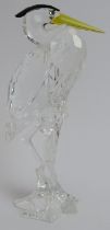 A Swarovski ‘Feathered Beauties Heron’ crystal glass figurine. Box included. 14.8 cm height.