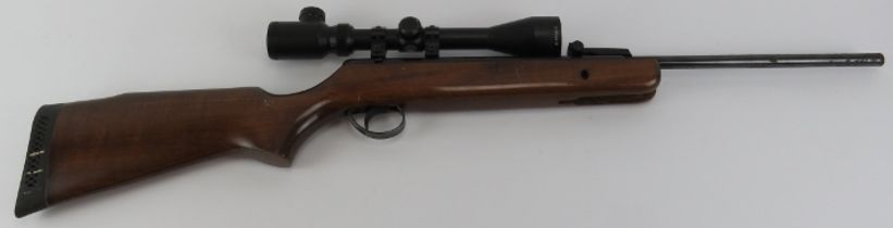 A BSA air rifle with scope. (.177 calibre) Condition report: Condition report: Some wear with age as