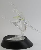 A Swarovski ‘Magic of Dance Anna’ crystal glass figurine, 2004 SCS edition. Stand, boxes and