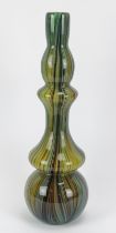 A large Italian Murano glass vase of gourd from, late 20th century. Attributed to Carlo Moretti.