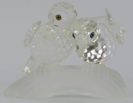 A Swarovski SCS ‘Amour - The Turtledoves’ crystal glass figurine. Certificate and box included. 6.