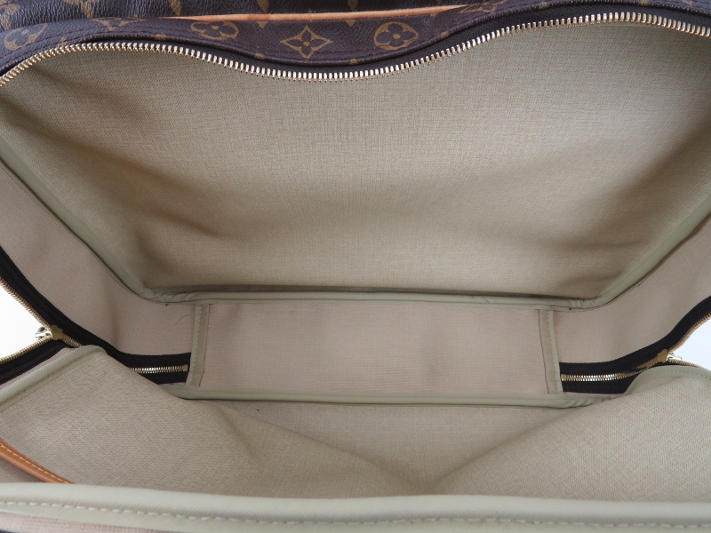 A Louis Vuitton monogram canvas leather Alize 24 Heures travel bag. Brand code: VI0011. - Image 8 of 12