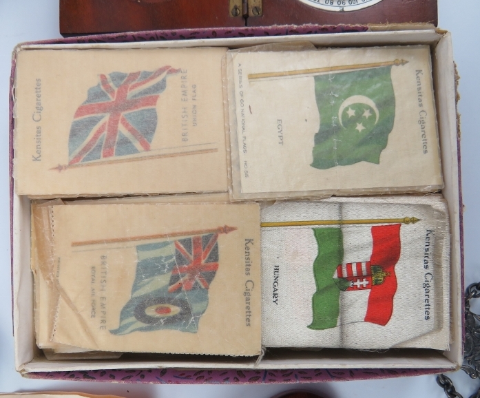 A mixed lot of collectables. Notable items include a F. Barker & Son WWI military compass, a Royal - Image 3 of 5