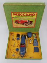 A vintage Meccano Grand Prix Special Motor Car Constructor kit. Outfit No.2 Boat-tail racer