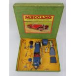 A vintage Meccano Grand Prix Special Motor Car Constructor kit. Outfit No.2 Boat-tail racer