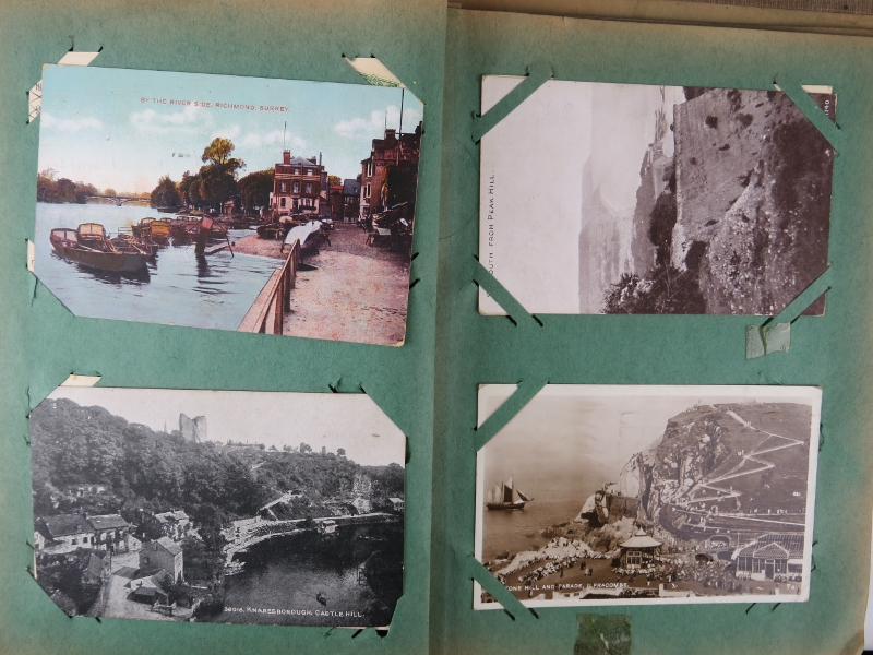 Two early 20th century postcard albums and contents including many Kent based scenes, humorous, - Image 6 of 7