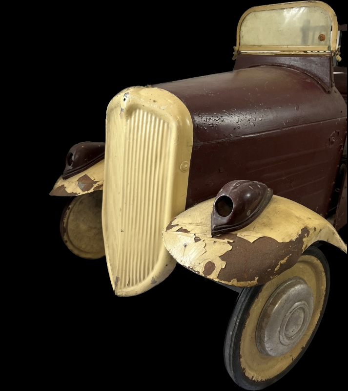 Toys: A vintage children’s pedal car, mid 20th century. The car was likely to have been produced - Image 4 of 4